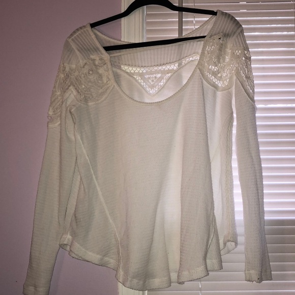 Free People White Long Sleeve - Picture 3 of 4
